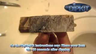 How to use MyDipKit Part 6 - diy hydrographics rinsing and touch ups