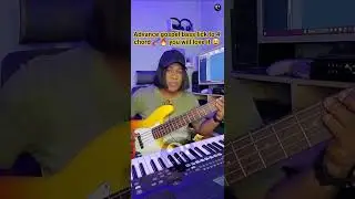 Advance gospel bass lick to 4 chord 🎸🔥 you will love it 😀  #shorts #bassplayer