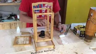 Usaha Kerajinan Tangan dari Bambu Membuat Lampu Hias