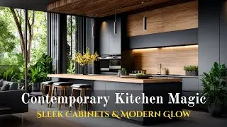 Contemporary Kitchen Interiors – Sleek Cabinets, Modern Lighting & Functional Layouts