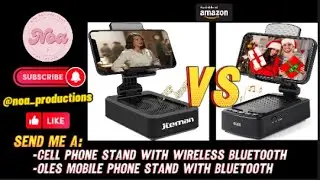 COMPARISON: Cell Phone Stand with Speaker VS OLES Mobile Phone Stand both with Bluetooth