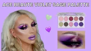 ACE BEAUTE VIOLET SAGE PALETTE REVIEW, SWATCHES, TUTORIAL