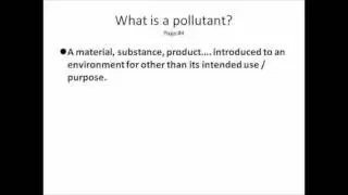 What Is A Pollutant