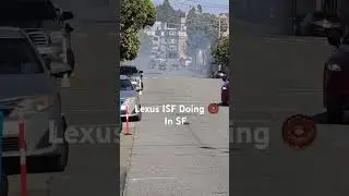 Caught Lexus ISF Blowing Smoke From Underneath  #lexus #isf