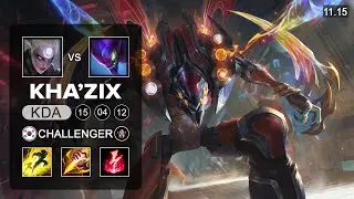 SofM Kha'Zix Jungle vs Diana - KR Challenger Patch 11.15