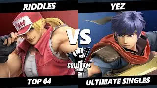 Collision Online Top 64 - Riddles (Terry) Vs. Yez (Ike) SSBU Smash Ultimate