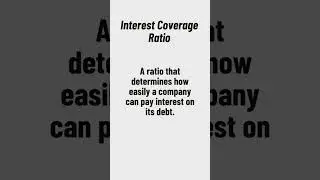 What is Interest Coverage Ratio? QuickFinance Documentary #finance #financialfreedom #investing