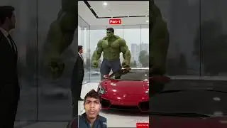 $1m hulk Lena chahta hai Lamborghini #hulk #avengers #ironman #hulkstory #shortfeed