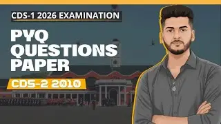 CDS-2 2010 PYQ QUESTION PAPER || CDS-1 2026 EXAM PYQ QUESTIONS #cds #nda #army #afcat  #ssb  #upsc 