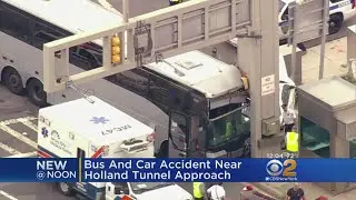 Bus, Car Crash Near Holland Tunnel