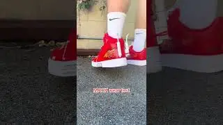 Chummy tests Lightning McQueen shoes in action
