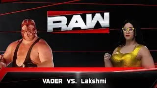It's Happening Live! Lakshmi Shahaji vs. Vader in WWE RAW MATCH!