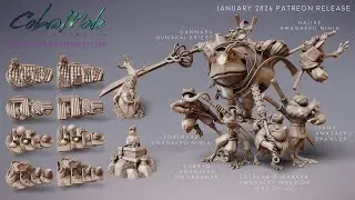 Cobramode 3D Printable Miniatures - January 2026 Patreon Release