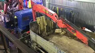 Palfinger PK23500A. Замена ручек управления и цепи опоры аутригера #gdplru