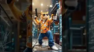 A.I. pixil art animation-The Cat Heist #cats #animation #robbery