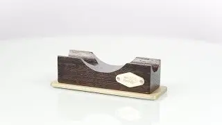 Luxurious Cigar Stand - African Wenge Wood & Copper - Solid One Piece Design