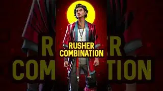 🩸Free Fire Rusher Combination 🔥 OP Character Skills | Best Combo 💯