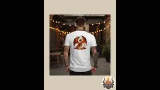 Fiery Dragon Graphic T-Shirt: Bold and Mythical Style