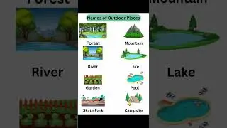 Names of outdoor places learnforkids #english #kidslearning
