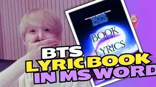 Step-by-Step: Making a BTS Song Lyrics Book with Mail Merge 💜