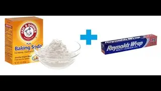Cleaning silver with baking soda & aluminum foil. (Very Easy!)