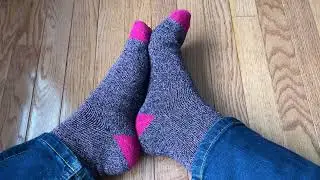 Wearing pink and black socks livestream reminder for tonight!