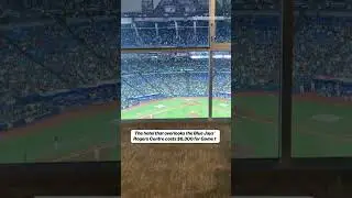 Is the view worth the price? 💰 #hotel #toronto #worldseries #bluejays #worldseries