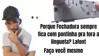 Porque fechadura lafont fica com lingueta pra fora?/#medidas de seguranças 