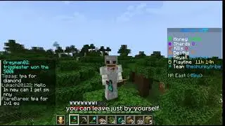 How to accept a team invite and how to leave a team on the Donut SMP