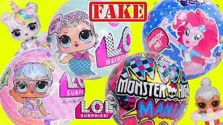 Custom Unicorn LOL Surprise Doll Opens Fake Lil Luxe Baby Pets for Lil Sisters + Big Customized DIY