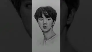 bts jin drawing #shorts