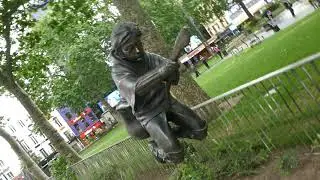 Harry Potter Statue Leicester Square Gardens London England UK Summer June 3, 2025