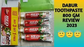 Dabur red toothpaste 2023 Price Quality Detail Review 600gm 800gm pack Buy 3 get 1 free || But it ?