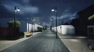 Gameplay. Night walk. Tyumen streets