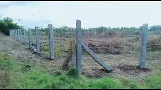 Low Cost Barbed Wire Fencing for farm lands with good level of protection from domestic animals.