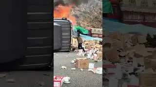 China Day 6 Truck Accident #automobile #fluent #china #truck