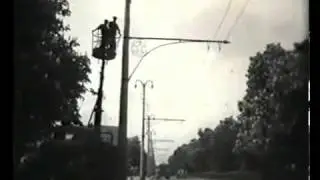 Строительство троллейбусной линии, Полтава, 1962 год