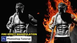 Fire Effect Photo Manipulation | Fiery Portrait  Tutorial | Photo Manipulation | Speed Art