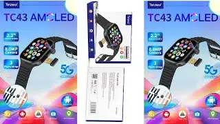 Telzeal TC43 AMOLED SIM CARD 5G Smart Watch 2.2