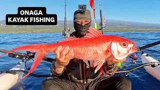 Kayak deep-dropping almost 1000ft for rare snapper! | HAWAII CATCH COOK CREATE