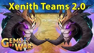 Gems of War: Xenith Teams 2.0 | Infinite Loop With Skulls, AoE, and Single Target