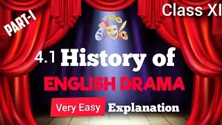 History of Drama (Part-1) New English Yuvakbharati Std 11 Maharashtra State Board