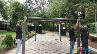 Pergola Awning Installation | Aluminum Frame | Waterproof, Sun-Proof, Windproof | Sizes 3x4m to 4x6m