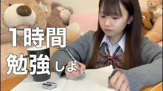 【作業用勉強動画】受験直前のぼっち女子高生と1時間一緒に勉強しよう【study with me】