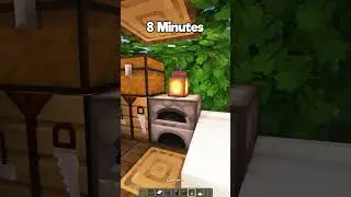 Minecraft Treehouse at Different Times (World's Smallest Violin) #minecraft #shorts