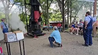 1892 Morgan engineering steam hammer demo we put on at rollag 