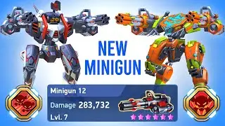 Minigun 12 with Stalker & Orion - Mech Arena - New Weapon