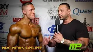 2018 NPC USA CHAMPIONSHIPS&nbsp;Men's Physique Overall Winner Carter Montgomery