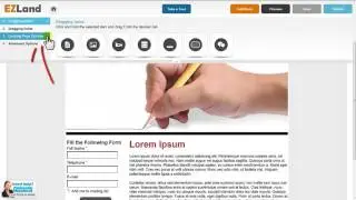 landing page settings