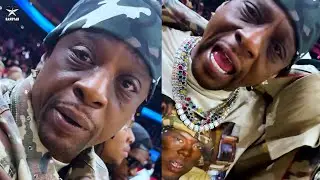 &laquo;Не каждый может это носить&raquo;: Буси демонстрирует свою футболку Soulja Slim на трибуне во время иг...